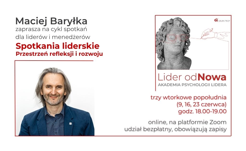 Spotkania liderskie – przestrzeń refleksji i rozwoju – start 9 czerwca o 18.00