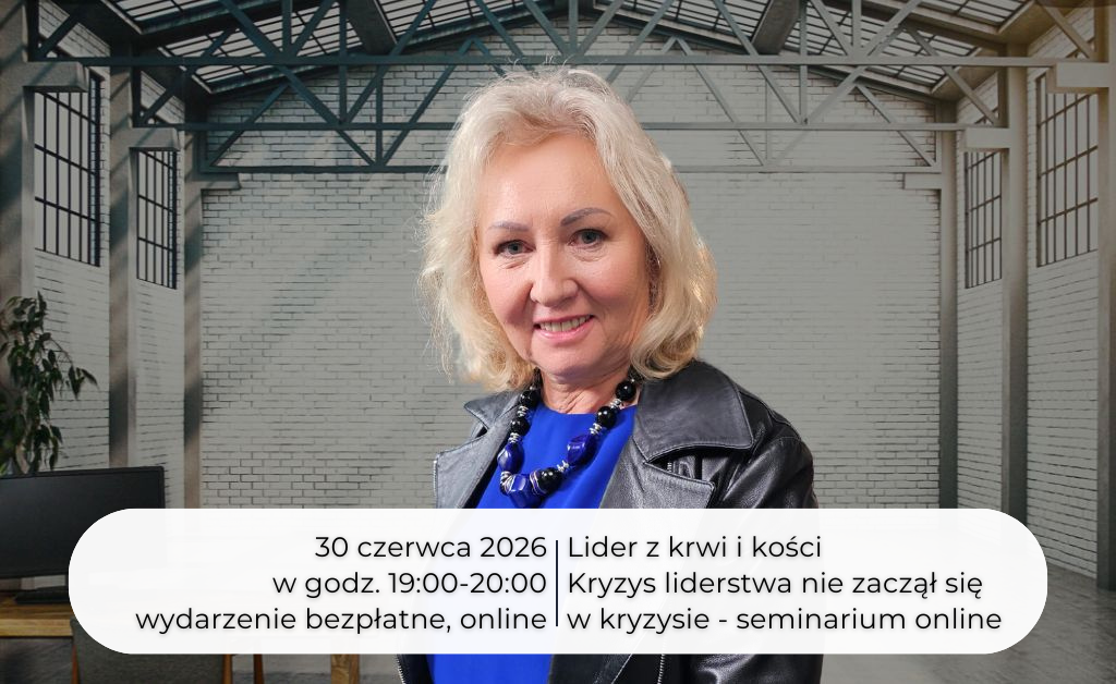 Lider z krwi i kości – Spotkanie z Dorotą Jakubowską – w dniu 30.06.2026 o 19.00